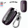 K LAKEY Key Fob Cover,Fit for Jeep Bottons Remote Key Grand Cherokee Renegade Compass Dodge Durango Journey Charger Challenger Key Fob,Smart Key Fob Soft TPU Case Shell with Alloy Keychain Black
