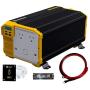 Krieger 4000 Watts Power Inverter 12V to 110V, Modified Sine Wave Car Inverter, Dual 110 Volt AC Outlets, Hardwire Kit, DC to AC Converter with Installation Kit - MET Approved to UL and CSA Standards