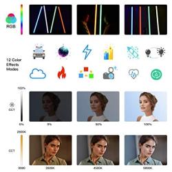 Chameleon Rgb Handheld Led Tube Light 4ft, DF DIGITALFOTO Photography Lighting for Video Recording Tube Wand Stick Lights for YouTube, 2800-9990K