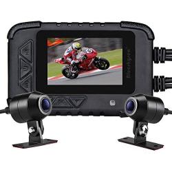 Motorcycle Dash Cam Camera, Blueskysea DV688 Sportbike Dashcam 1080p Front Rear Dual Lens Waterproof 130° Angle with 2.35'' LCD Screen Night Vision for Motorcycle Rider