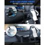 CarKit 2-in-1 Ultimate Hands Free Car Phone Holder Mount [with Bonus Car Charger] | Easy Clamp CD Phone Holder for Car & Clip Car Vent Phone Mount Fits for iPhone, Samsung, LG and Other Smartphones