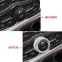 Thor-Ind AC Air Conditioner Volume Tune Knob Button Cover for Dodge Ram 1500 2500 3500 2013 2014-2018 for Dodge Challenger Charger Chrysler 300 300s 2015 2016 2017 2018 2019 2020 (Silver)