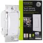 GE Enbrighten Z-Wave Plus Smart Touch Panel Dimmer Switch, Smooth Seamless Dimming, In-Wall, Includes White and Lt. Almond Paddle, Zwave Hub Required, Works with SmartThings, Wink, Alexa, 14289