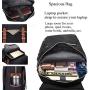 Ronyes Vintage Laptop Backpack College School Bag Bookbags for Women Men 15.6’’ Laptop Casual Rucksack Water Resistant School Backpack Daypacks with USB Charging Port (Black)