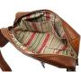 Floto Roma Leather Shoulder Sling Messenger Bag (Tobacco Brown)