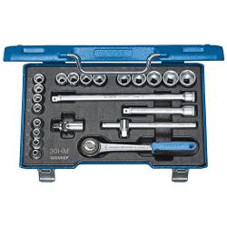 GEDORE 30 HMU-3 Socket Set 3/8'' 22 pcs hex 6-22 mm