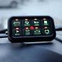 IRONWALLS 8 Gang Switch Panel LED On-Off Car Control Switch Panel with Wiring Harness and Label Stickers for Car Marine Boat Trunk Jeep Caravan Ford