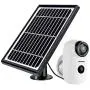 Security Camera Outdoor Wireless WiFi, ZUMIMALL Solar Powered Surveillance Camera with Rechargeable Battery, 1080P Night Vision, Motion Detection, 2-Way Audio, IP65 Waterproof, Cloud Storage/SD Slot