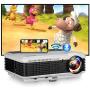 HD Projector 1080P 5000 Lumen and 200'' Display, WiFi Home Theater Projector with Bluetooth LED Video Projector Compatible with iPhone, Android, PS4, Laptop, Xbox, for Outdoor Movie Entertainemnt