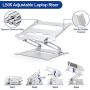 Besign LS05 Aluminum Laptop Stand, Ergonomic Adjustable Notebook Stand, Riser Holder Computer Stand Compatible with Air, Pro, Dell, HP, Lenovo More 10-15.6'' Laptops (Silver)