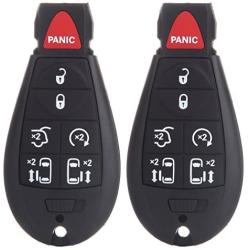 SELEAD Flip Key Fob 7 Buttons Keyless Entry Remote fit for 2008-2015 Town andamp Dodge Grand Caravan Volkswagen Routan Antitheft Keyless Entry Systems M3N5WY783X 2pcs US Stock