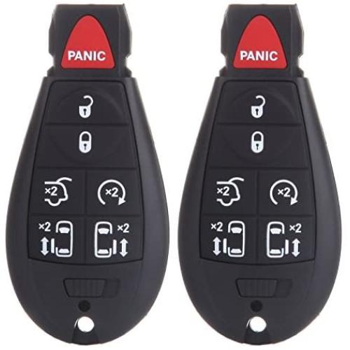 SELEAD Flip Key Fob 7 Buttons Keyless Entry Remote fit for 2008-2015 Town andamp Dodge Grand Caravan Volkswagen Routan Antitheft Keyless Entry Systems M3N5WY783X 2pcs US Stock