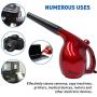 Compucleaner 2.0 -Durable ABS Plastic Electric High Pressure Air Duster - Computer Cleaner Blower - Keyboard Cleaner - Electronic Devices and Laptop Cleaner - Replaces Compressed Air Cans-RED