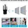 WiFi Repeater 1200Mbps, Whew Wireless Signal Booster, Dual Band 2.4G and 5G Expander, 4 Antennas Range Extender | One Button Setup with 2 Ethernet Port (Black)