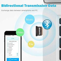 Bluetooth USB Adapter USB Dongle Bluetooth Receiver Transfer Wireless Adapter for Laptop PC Support Windows 10,8,7,Vista/XP,Mouse and Keyboard,Headset