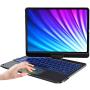 Touchpad Keyboard for iPad Air 4 (10.9-inch), 7 Color Backlit, 360° Rotatable, Slim Folio Cover, Apple Pencil Holder, Trackpad Keyboard for iPad Air (4th Generation) 2020, iPad Pro 11-inch 2020/2018
