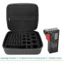 LinkIdea Hard Battery Storage Container, Organizer Box with Tester BT-168, Safe Carrying Battery Case Holder - Holds 63 Various Sizes AA AAA 9V C D Batteries with Battery Tester