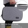 Carrying Case for Nintendo Switch,Large Storage Case for Switch Console, Pro Controller, Accessories Switch Dock, AC Adapter with 16 Game Cards, Travel Hard Protective Carry Bag with Handle,Gray