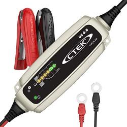 CTEK (56-865) US 0.8 12 Volt Fully Automatic 6 Step Battery Charger,Black