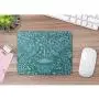 Moslion Peacock Mouse Pad Mascot Animal Totem Victorian Flowers Lucky Teal Blue Gaming Mouse Mat Non-Slip Rubber Base Thick Mousepad for Laptop Computer PC 9.5x7.9 Inch