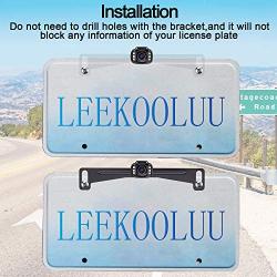 LeeKooLuu F05 HD Car Backup Camera 6 Auto LED Lights Hitch Rear View Camera Front View Camera with Super Night Vision IP69K Waterproof 149˚ Wide View