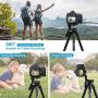 Endurax Camera Tripod 60'' for Canon Nikon Phone DSLR Tripods Stand with Universal Phone Mount & Remote Shutter Max Load 6.6 lb