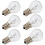 6 Pack S11 E17 Base 25 Watt Bulbs for Lava Lamps,Replacement Bulbs for Lava Lamps,Glitter Lamps