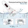 Electric Callus Remover,Portable Electronic Foot File Pedicure Tools for Hard Cracked Dry Skin with 3 Different Roller Heads In 2 Speeds (Led Light & Screen Display).
