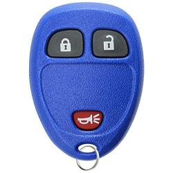 KeylessOption Keyless Entry Remote Control Car Key Fob Replacement for 15913420 Blue