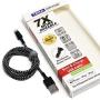 Tera Grand APL-WI114-BKWH 7X Durability Strain Relief, Nylon Braid, Black & White, Black/White