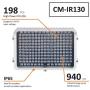 CMVision IR130-940 CMVision 940nm Invisible Wide Angle 198pc High Power Small LED IR Illuminator with Free Power Adapter