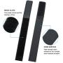 100 PCS cable ties reusable fastening wire organizer cord rope holder, strip wire management, cable organizing for computer/PC/laptop/TV/electronic equipment, 7 inch black nylon.