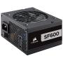 Corsair SF Series, SF600, 600 Watt, SFX, 80+ Platinum Certified, Fully Modular Power Supply (CP-9020182-NA)