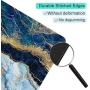 ITNRSIIET Gaming Mouse Pad with Stitched Edges, Premium-Textured Mouse Mat Pad, Non-Slip Rubber Base Mousepad for Laptop, Computer & PC, 10.2×8.3×0.12 inches, Blue Cracked Marbling
