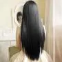 Topbuti Black Long Straight Anime Supia-Yisol Cosplay Wigs 80cm