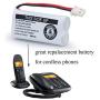 BAOBIAN 2.4V Ni-MH BT162342 BT262342 Battery for BT183342 BT283342 BT166342 BT266342 VTech CS6114 CS6419 CS6719 AT&T EL52300 CL80111 Cordless Phone (2 Pack)