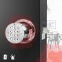 PINEWORLD Q100 Bluetooth Smart Lock Keyless Electronic Keypad Lock (Bluetooth, Silver)