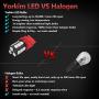 Yorkim Super Bright 3157 LED Light Bulbs Red, 3056 3156 3156A 3057 4057 3157 4157 T25 LED Bulbs for Brake Lights, Backup Reverse Lights, Reverse Tail Lights - Pack of 10