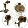 Vintage Candlestick Phone Brass Rotary Dial Telephone Wired Landline Antique Home Décor