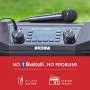 ION Audio Block Rocker Plus | 100W Portable Speaker, Battery Powered with Bluetooth, Microphone & Cable, AM/FM Radio, Wheels & Telescopic Handle and USB Charging For Smartphones & Tablets