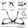 Reading Glasses Womens Blue Light Blocking - 2 Pack Lightweight Computer Readers +1.0 Glare Blocking Ladies Eyeglass