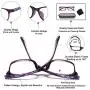 Reading Glasses Womens Blue Light Blocking - 2 Pack Lightweight Computer Readers +1.0 Glare Blocking Ladies Eyeglass