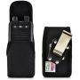 Turtleback Case Made for Motorola Minitor VI (6) Voice Pager Fire Radio Phone Black Nylon Holster Case with Heavy Duty Rotating Removable Clip Black Nylon Pouch, Magnetic Closure Flap