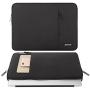 MOSISO Laptop Sleeve Bag Only Compatible with MacBook 12 inch with Retina Display A1534 2017/2016/2015 Release, Polyester Vertical Case with Pocket, Black