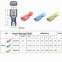 AIRIC Female Spade Connector 22-16 Gauge 100PCS Nylon Fully Insulated Female Wire Quick Disconnects Spade Terminal Connectors Red