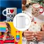 80 Pieces Sublimation Shrink Wrap Sleeves Heat Transfer Shrink Film Shrink Wrap Sheet Shrink Wrap Bags for Tumblers, Cups, Mug, Blanks Sublimation, 7 x 7 Inch