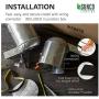 Sunco Lighting 6 Pack 6 Inch Remodel Housing, Air Tight IC Rated Aluminum Can, 120-277V, TP24 Connector Included for Easy Install - UL & Title 24 Compliant