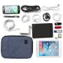 BAGSMART Electronic Organizer Double-Layer Travel Cable Organizer Electronics Accessories Cases for Cables, iPhone, Kindle, USB, Blue