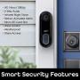 Geeni Video Doorbell | HD 1080p Video Quality, Weather-Resistant, 2-Way Audio | Motion Detection and Alerts | Easy Installation (Existing Doorbell Wiring Required) | Requires 2.4GHz WiFi | Black