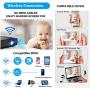 Mini Wifi Projector,Portable Wireless Bluetooth LCD LED Smart Movie Projector for Home Entertainment Video Game Full HD Supported Compatible with Computer TV Box USB Drive Android iOS Built in Speaker